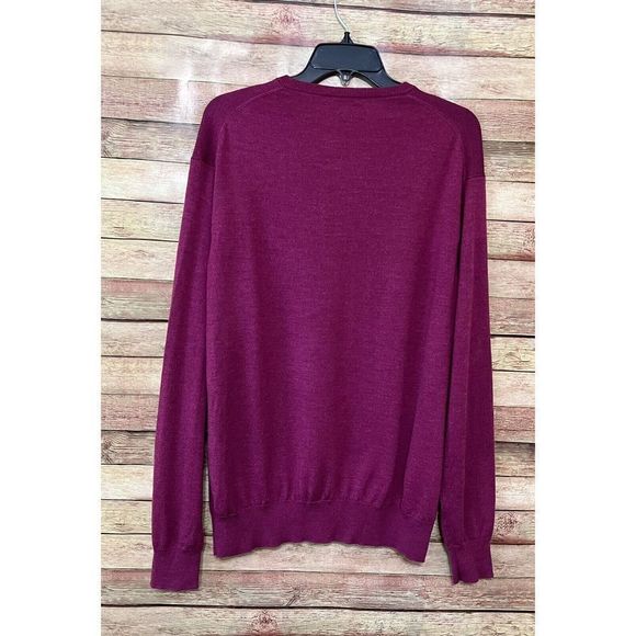Peter Millar Berry V-Neck 100% Merino Wool Pull Over Mens XL Sweater - Picture 2 of 7